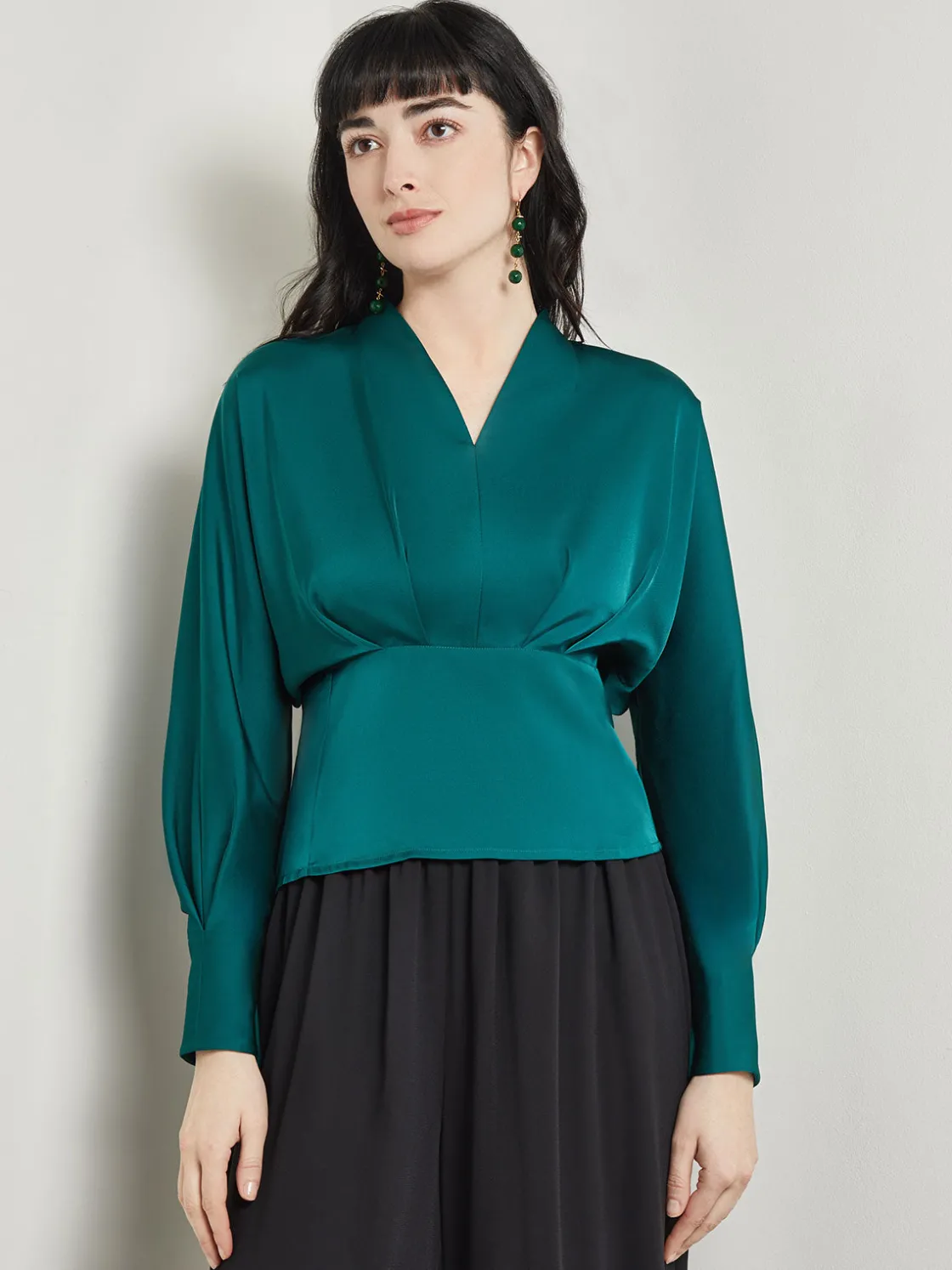 Misook Batwing Sleeve Blouse - Crepe De Chine* Tops & Tees