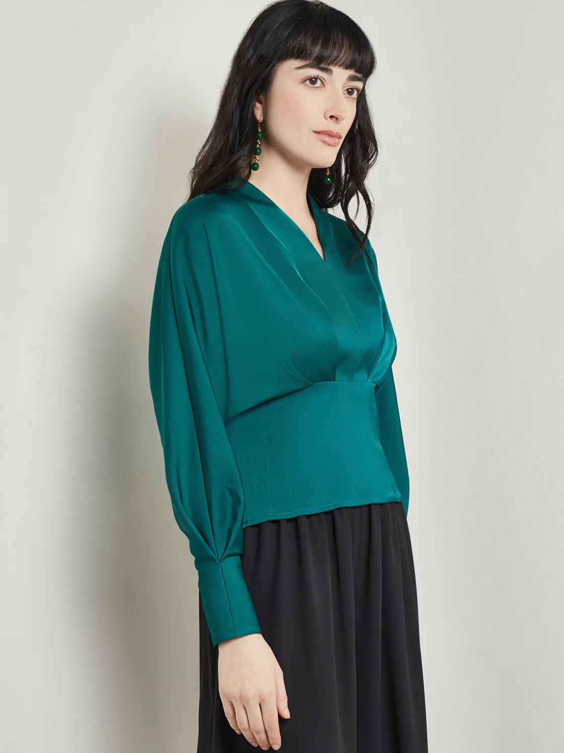 Misook Batwing Sleeve Blouse - Crepe De Chine* Tops & Tees