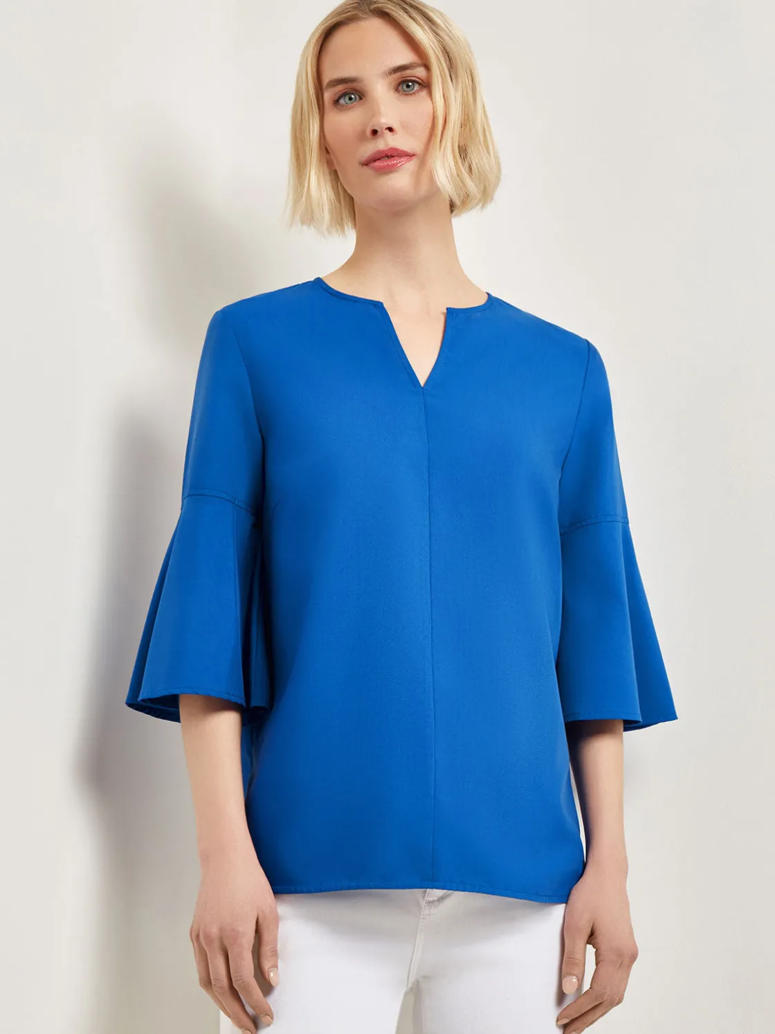 Misook Bell Sleeve Woven Blouse* Blouses & Shirts | Tops & Tees