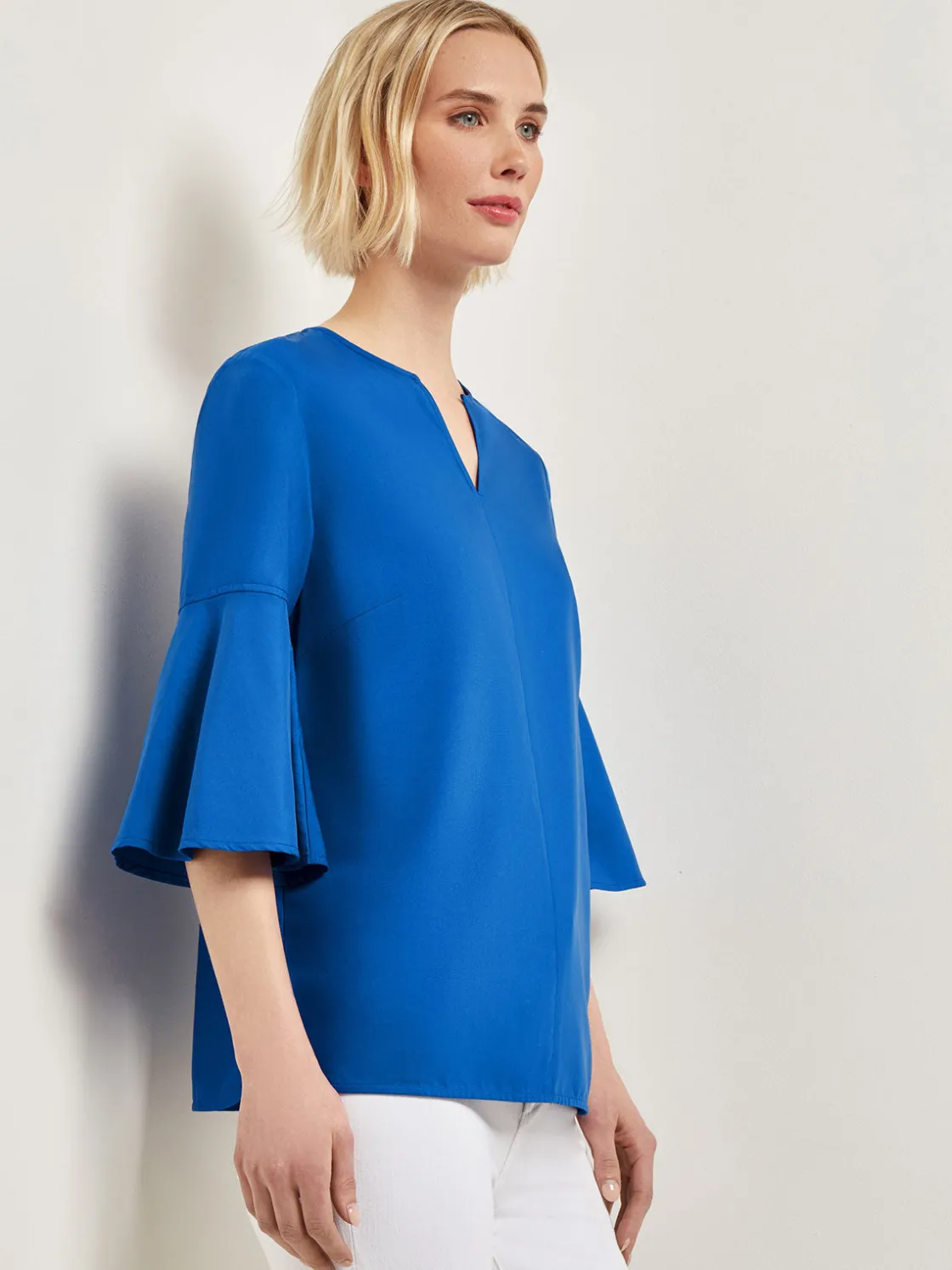 Misook Bell Sleeve Woven Blouse* Blouses & Shirts | Tops & Tees