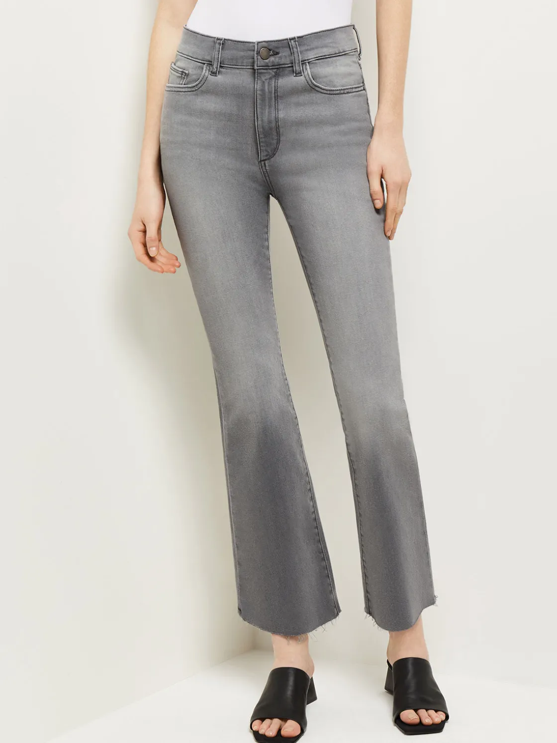 Misook Bridget High-Rise Cropped Bootcut Jeans* Pants & Shorts