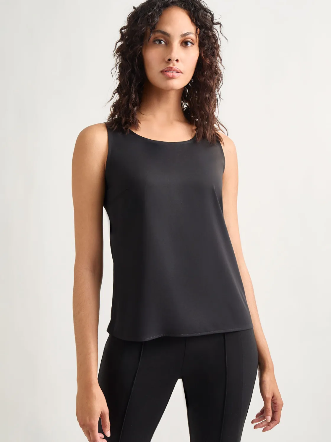 Misook Classic Crepe de Chine Tank Top* Tops & Tees | Tanks