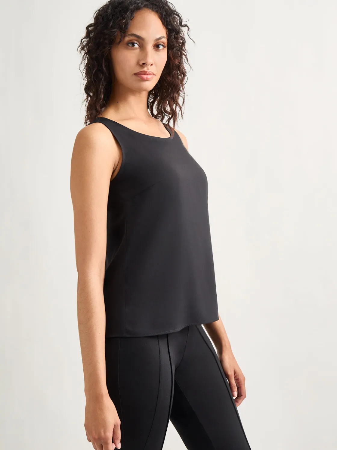 Misook Classic Crepe de Chine Tank Top* Tops & Tees | Tanks