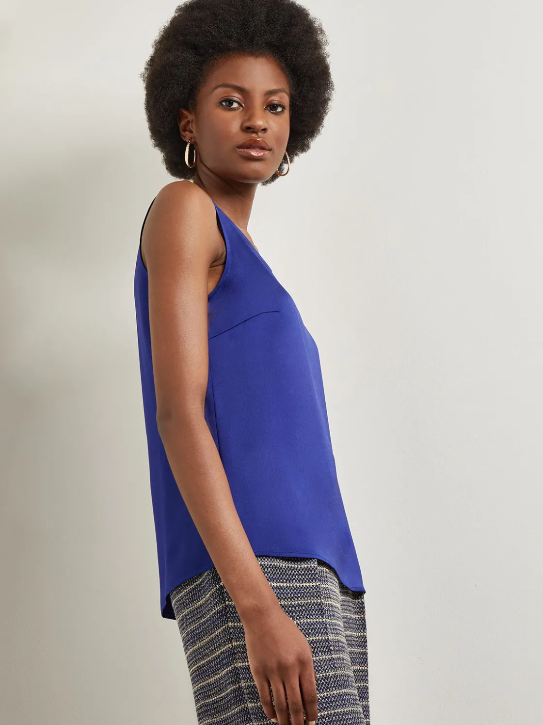 Misook Classic Crepe de Chine Tank Top* Tops & Tees | Tanks