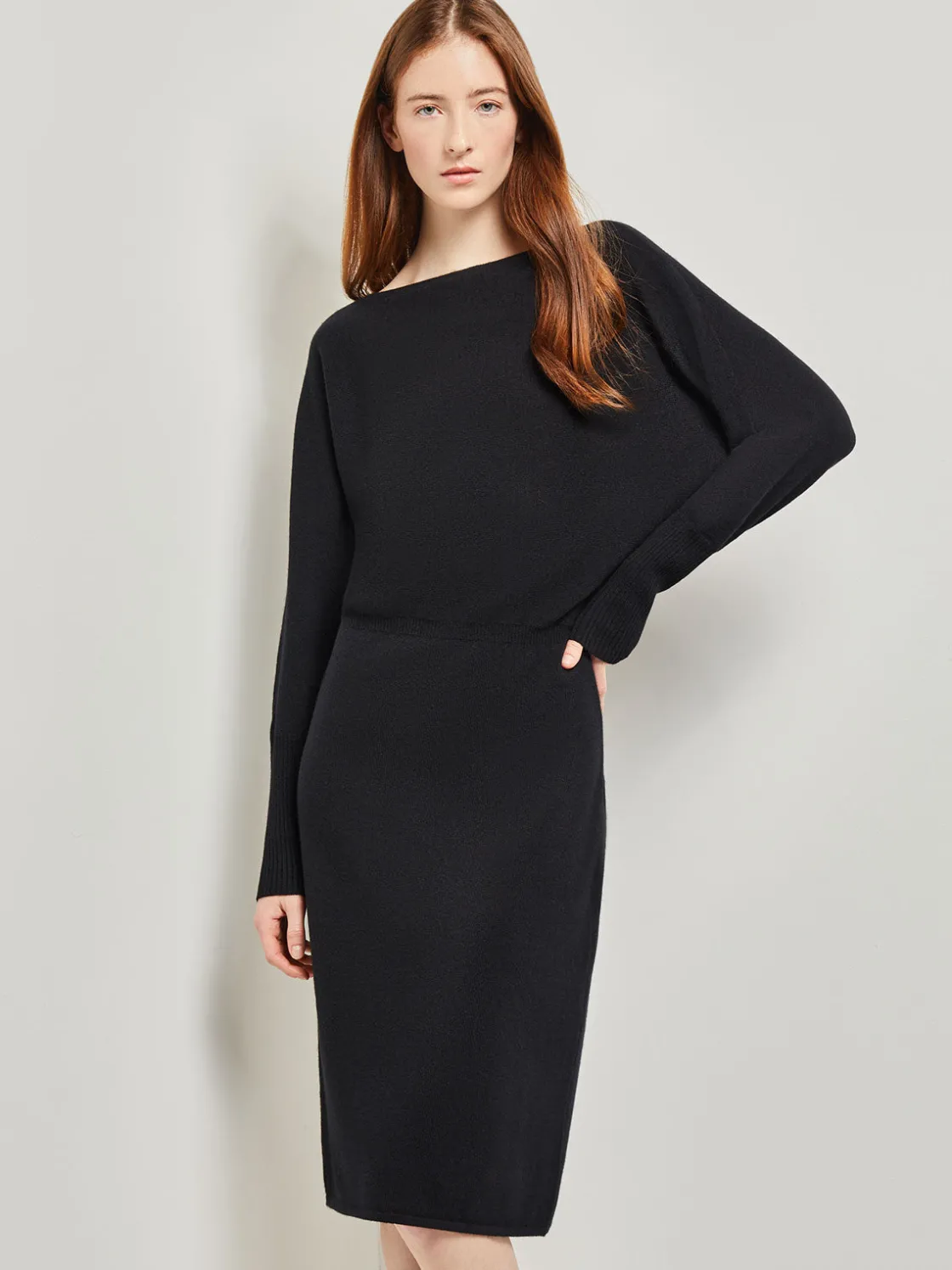 Misook Dolman Sleeve Cashmere Dress* Dresses