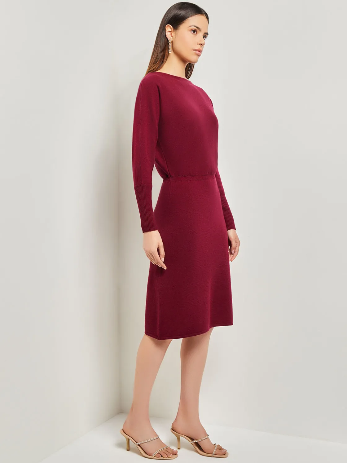 Misook Dolman Sleeve Cashmere Dress* Dresses