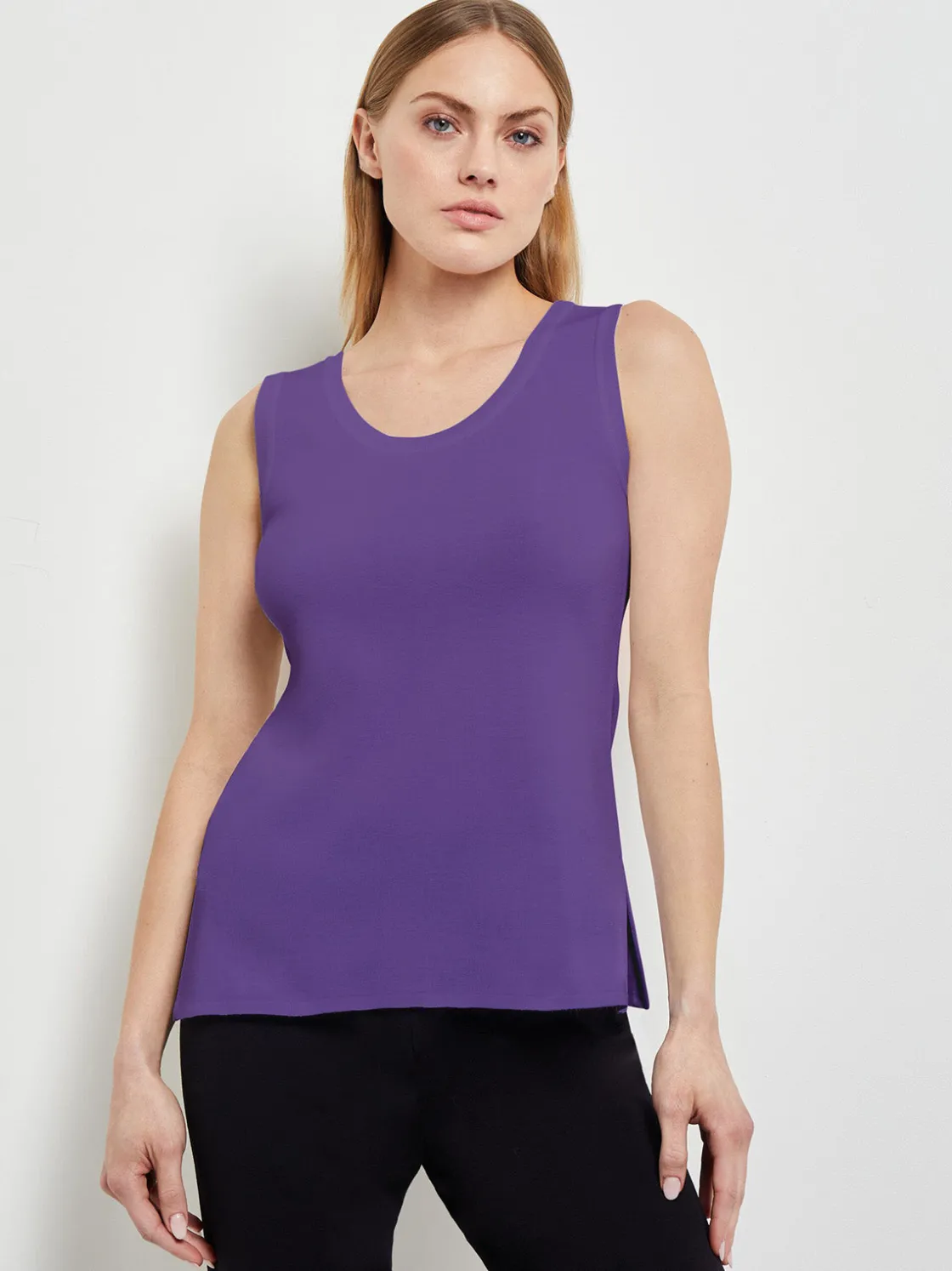 Misook Double Scoop Neck Tank* Tops & Tees | Tanks