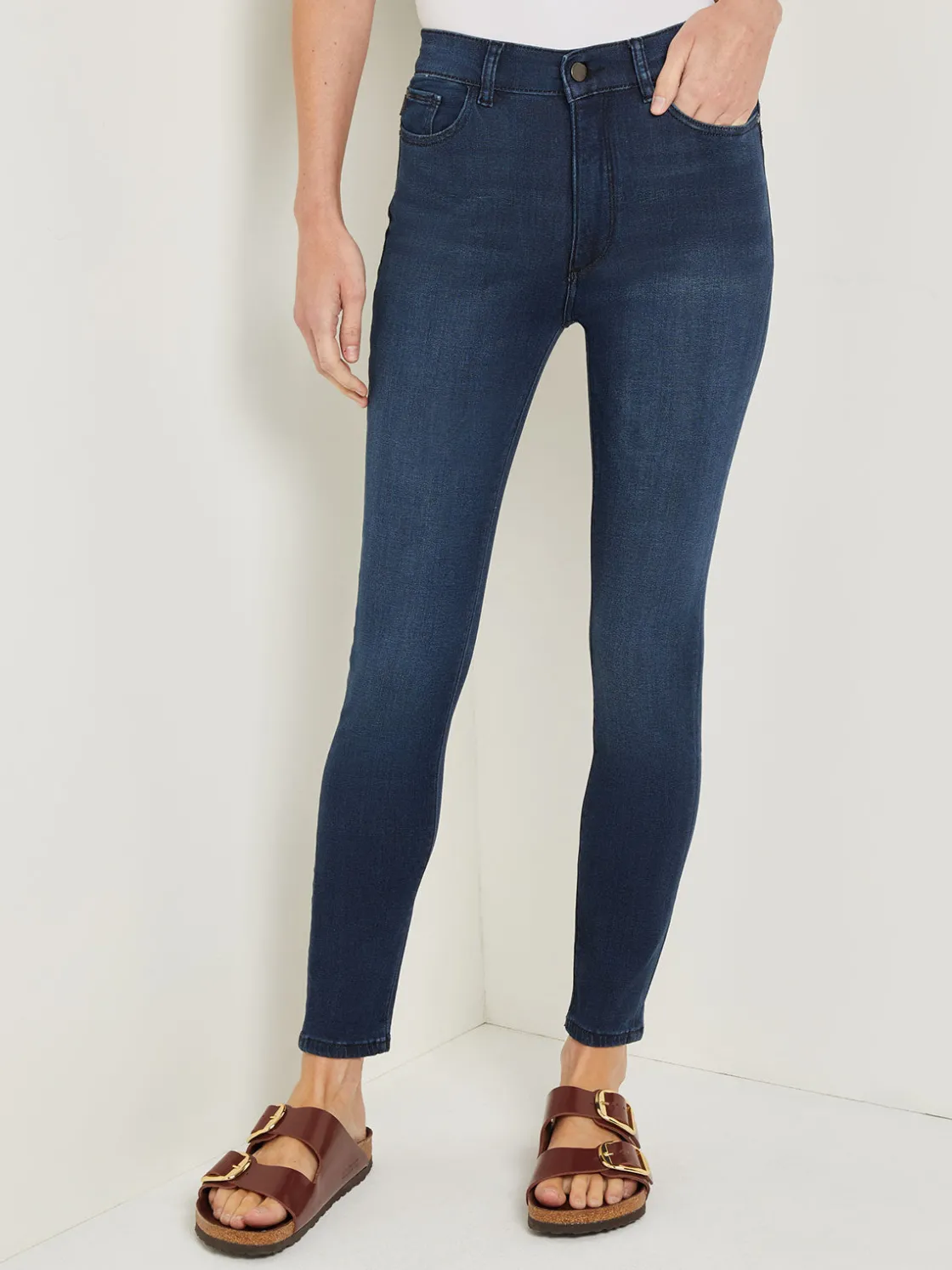 Misook Farrow High-Rise Skinny Ankle Jeans* Pants & Shorts