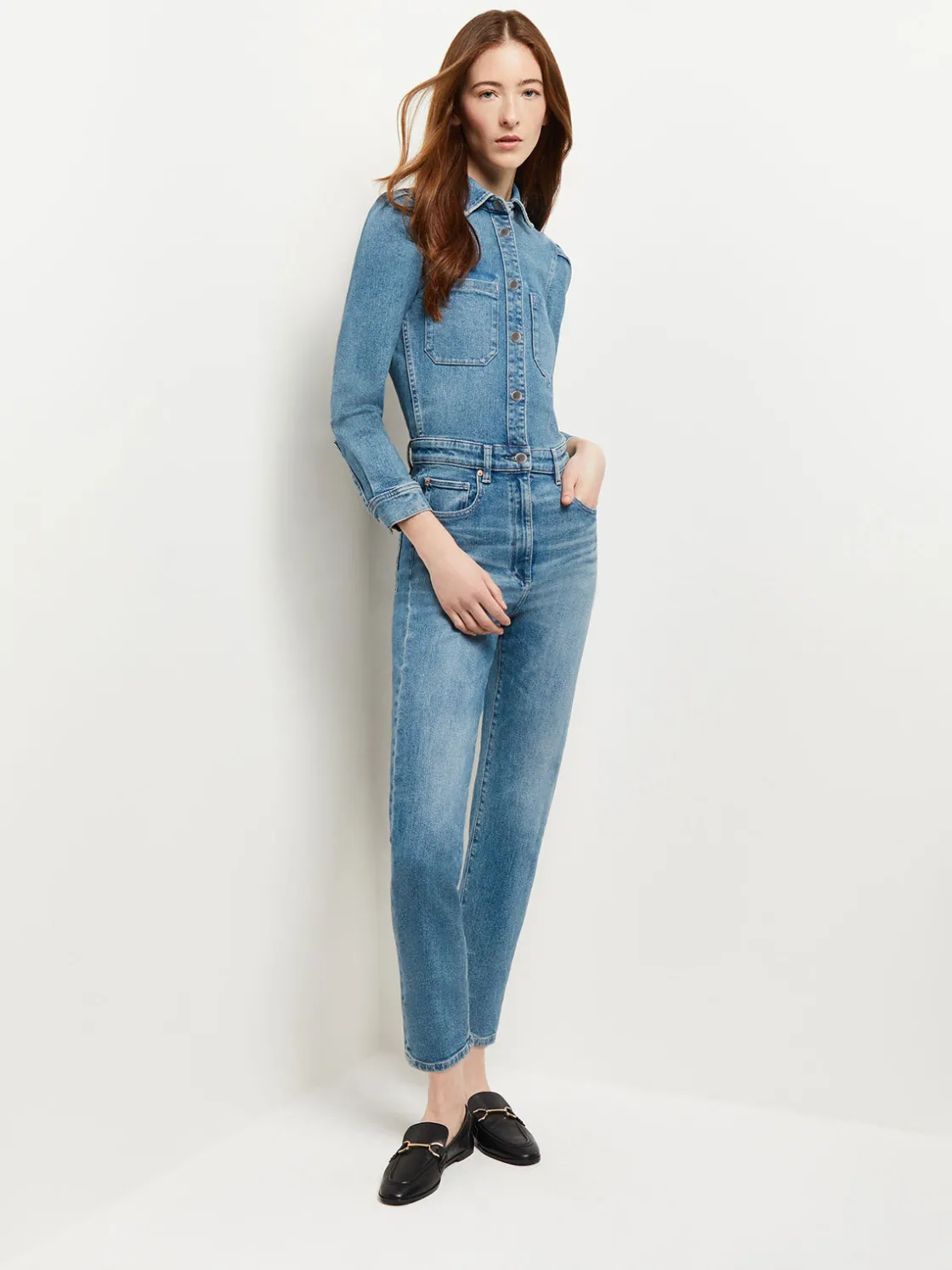 Misook Freja Denim Jumpsuit* Pants & Shorts | Dresses