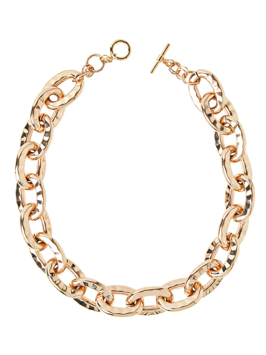 Misook Hammered Oval Link Short Necklace* Accessories | Necklaces