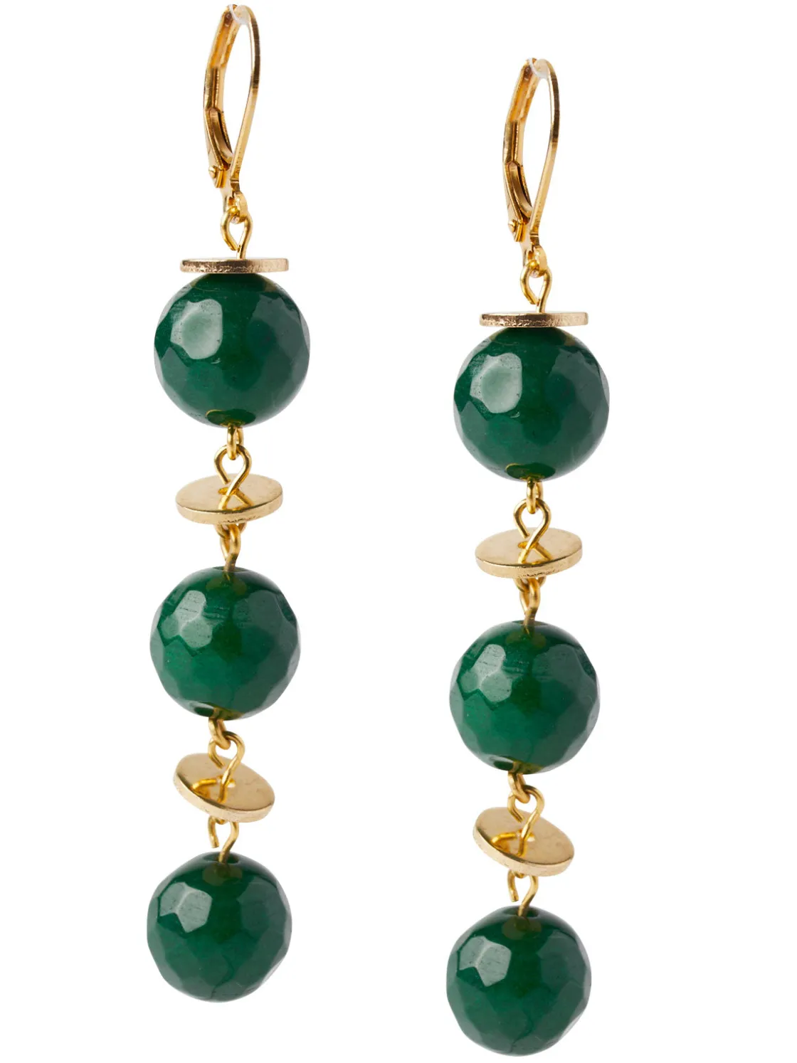 Misook Green Jade Dangle Earrings* Accessories | Earrings