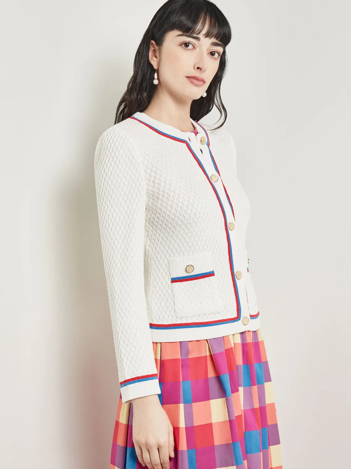 Misook Heritage Fit Jacket - Intarsia Soft Knit* Jackets & Coats