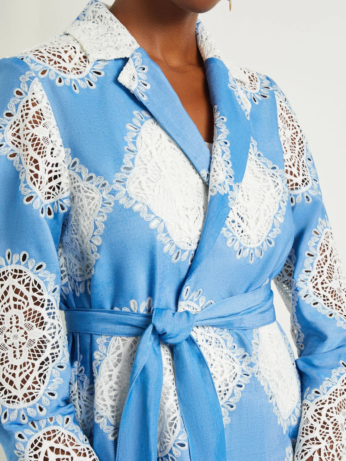 Misook Heritage Fit Jacket - Lace Inset Novelty Woven* Jackets & Coats