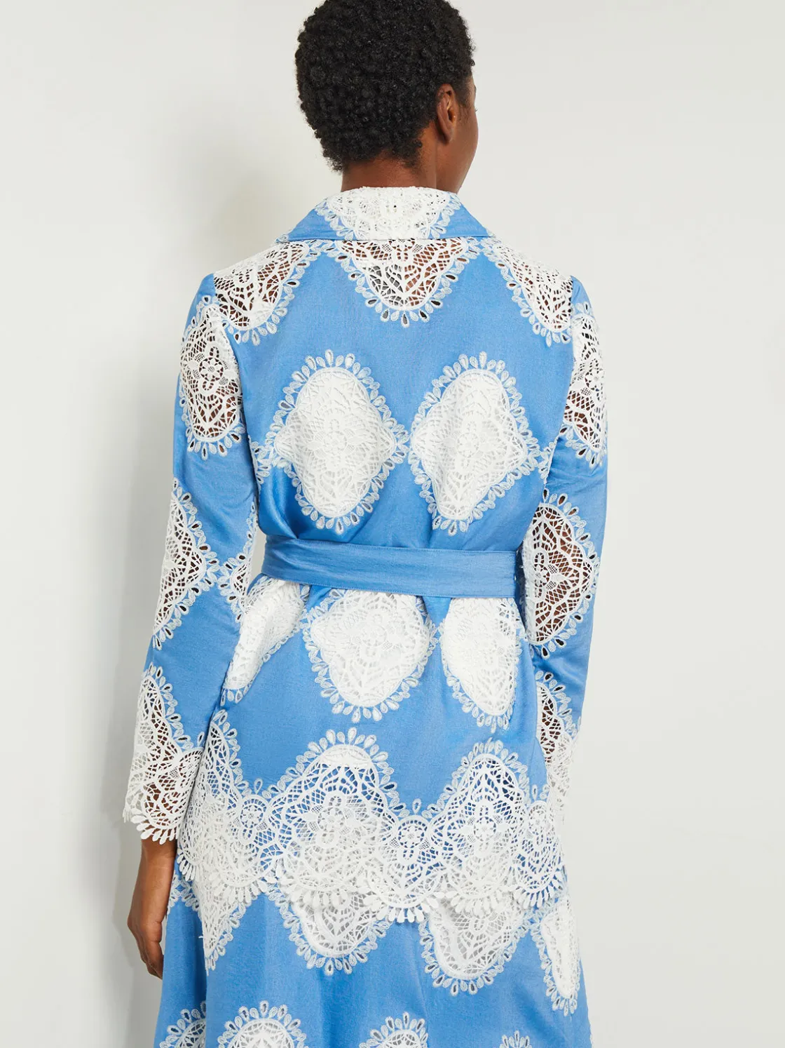Misook Heritage Fit Jacket - Lace Inset Novelty Woven* Jackets & Coats