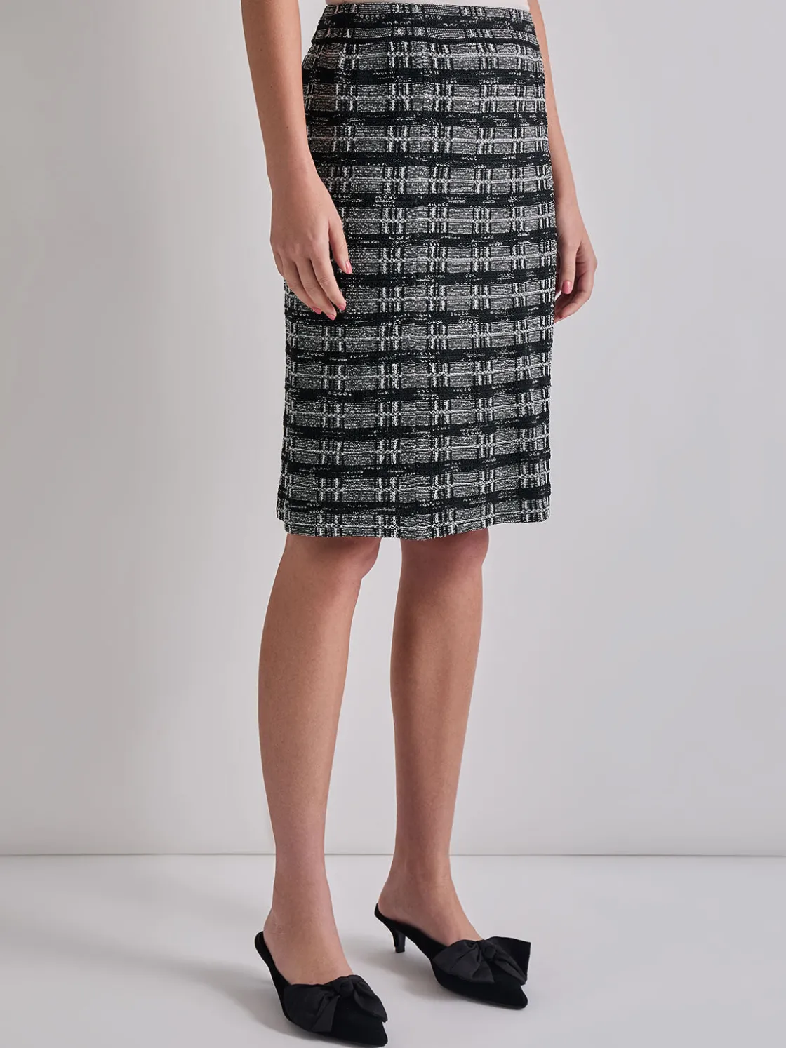 Misook Knee-Length Tweed Knit Pencil Skirt* Skirts