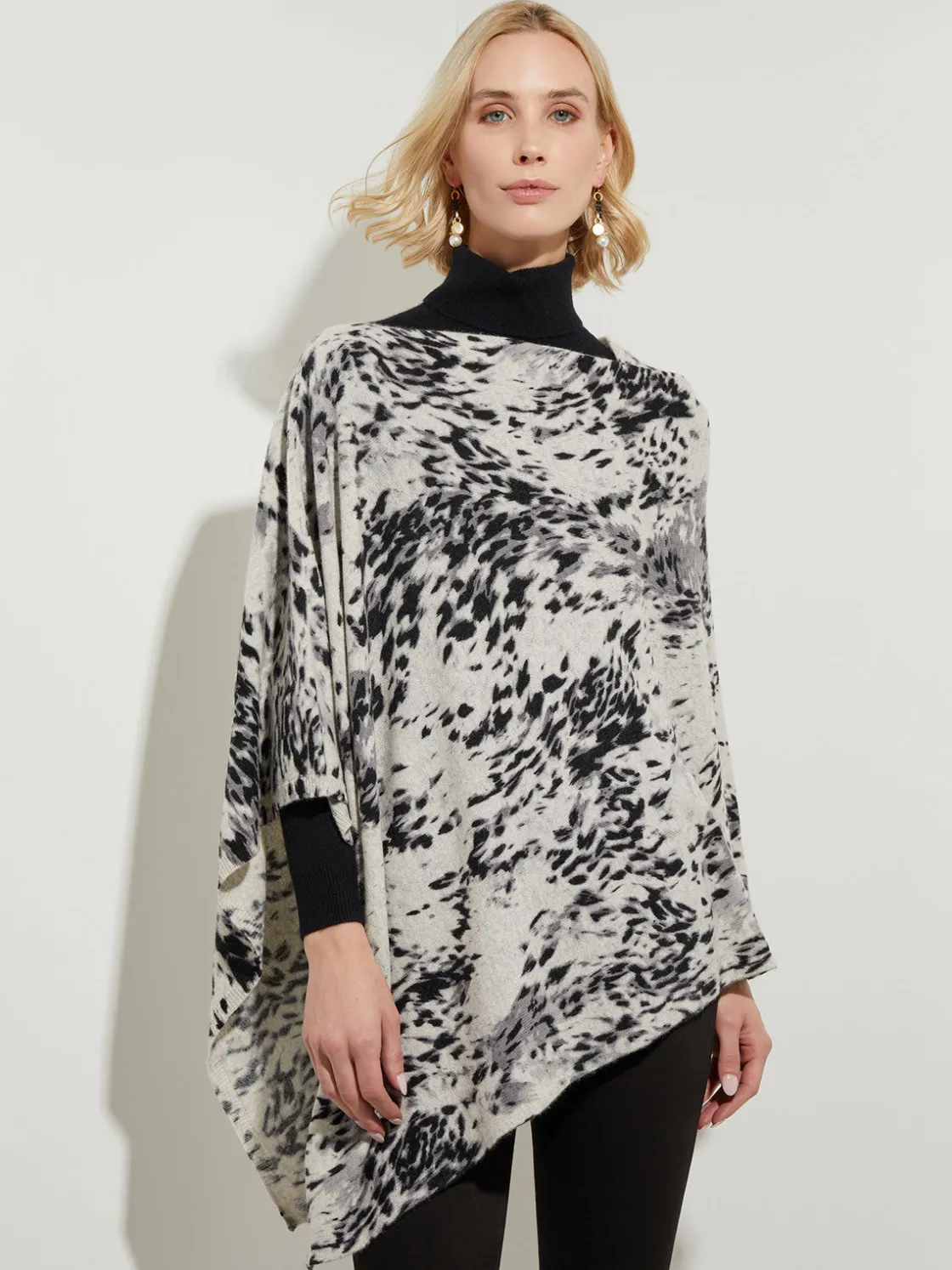 Misook Leopard Print Cashmere Poncho* Jackets & Coats | Tops & Tees