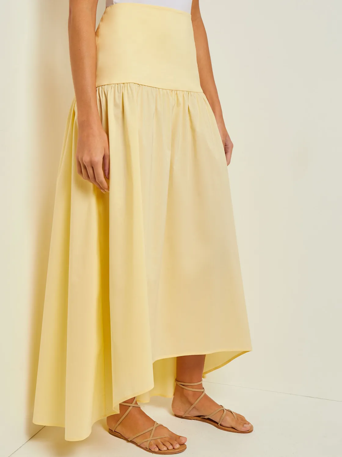 Misook Maxi High-Low Skirt - Flounce Cotton* Skirts