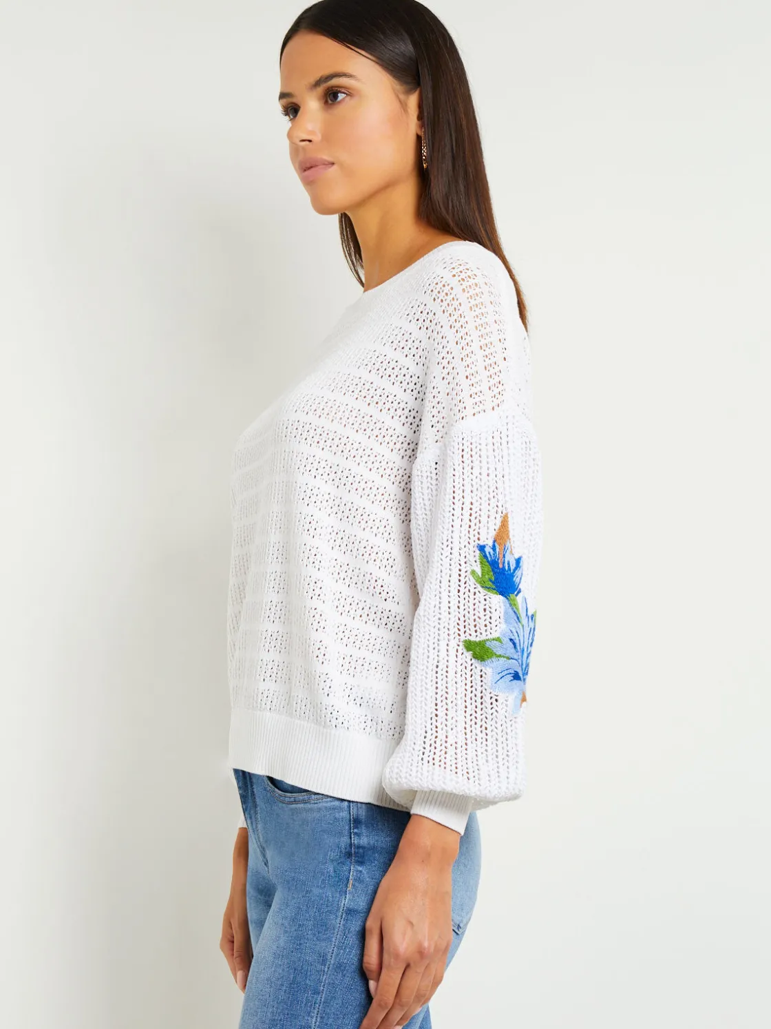 Misook Pointelle Top - Balloon Sleeve Sweater | * Tops & Tees