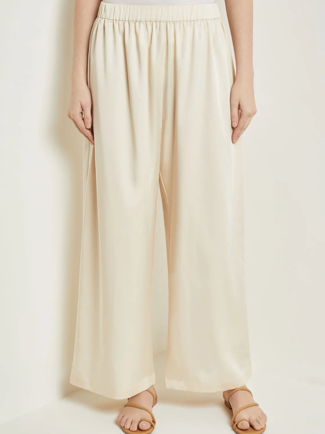 Misook Pull-On Woven Wide-Leg Pants* Pants & Shorts