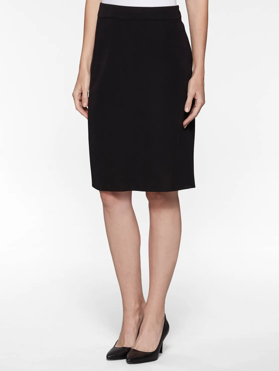 Misook 23" Straight Knit Skirt - Knit Pencil Skirt | * Skirts