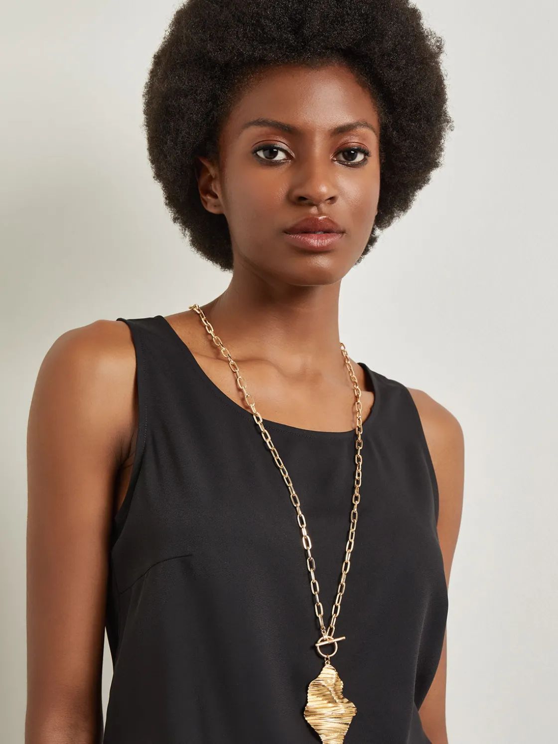 Misook Ripple Textured Warm Necklace* Accessories | Necklaces