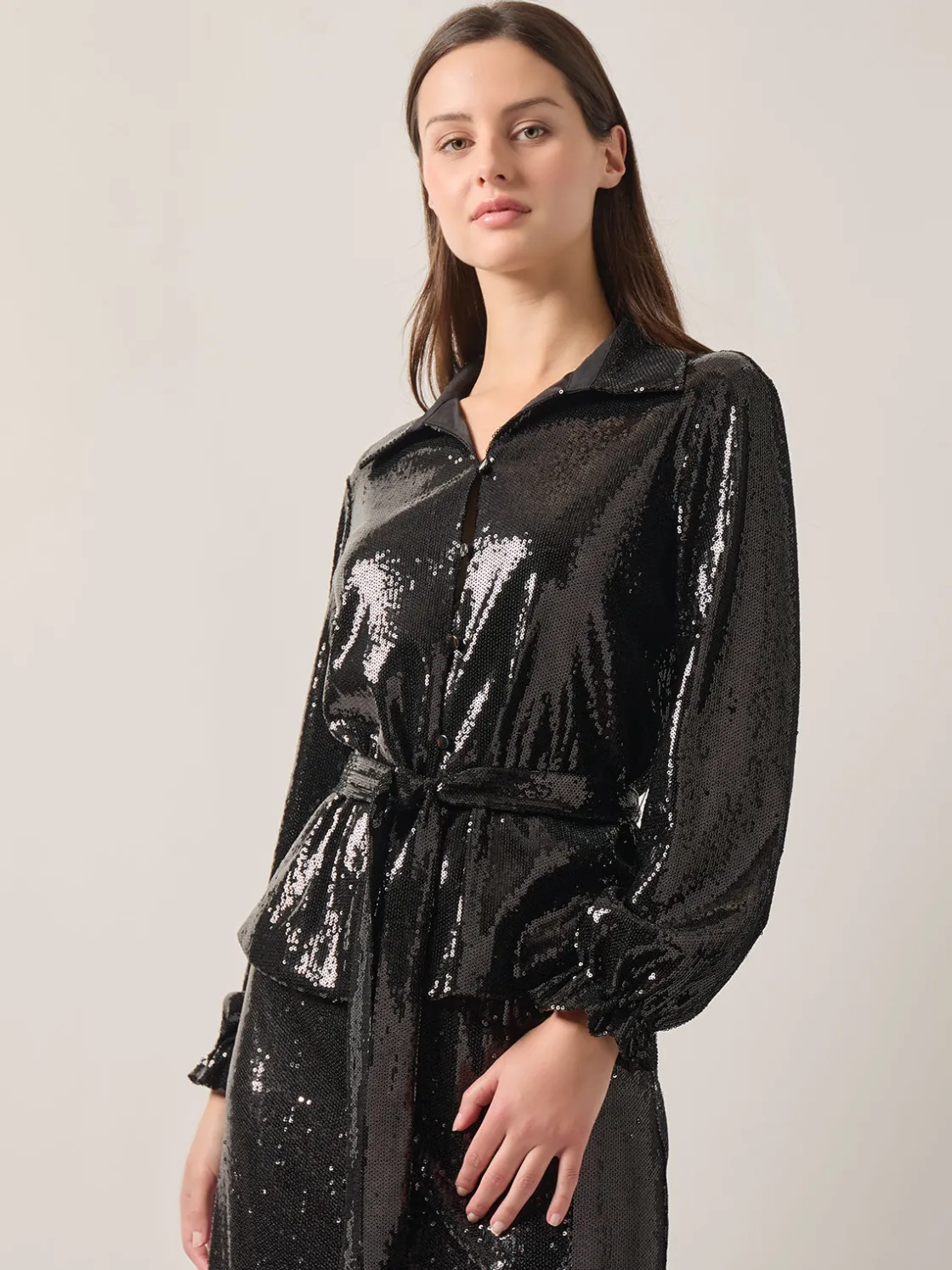 Misook Sequin Novelty Woven Blouse* Blouses & Shirts | Tops & Tees