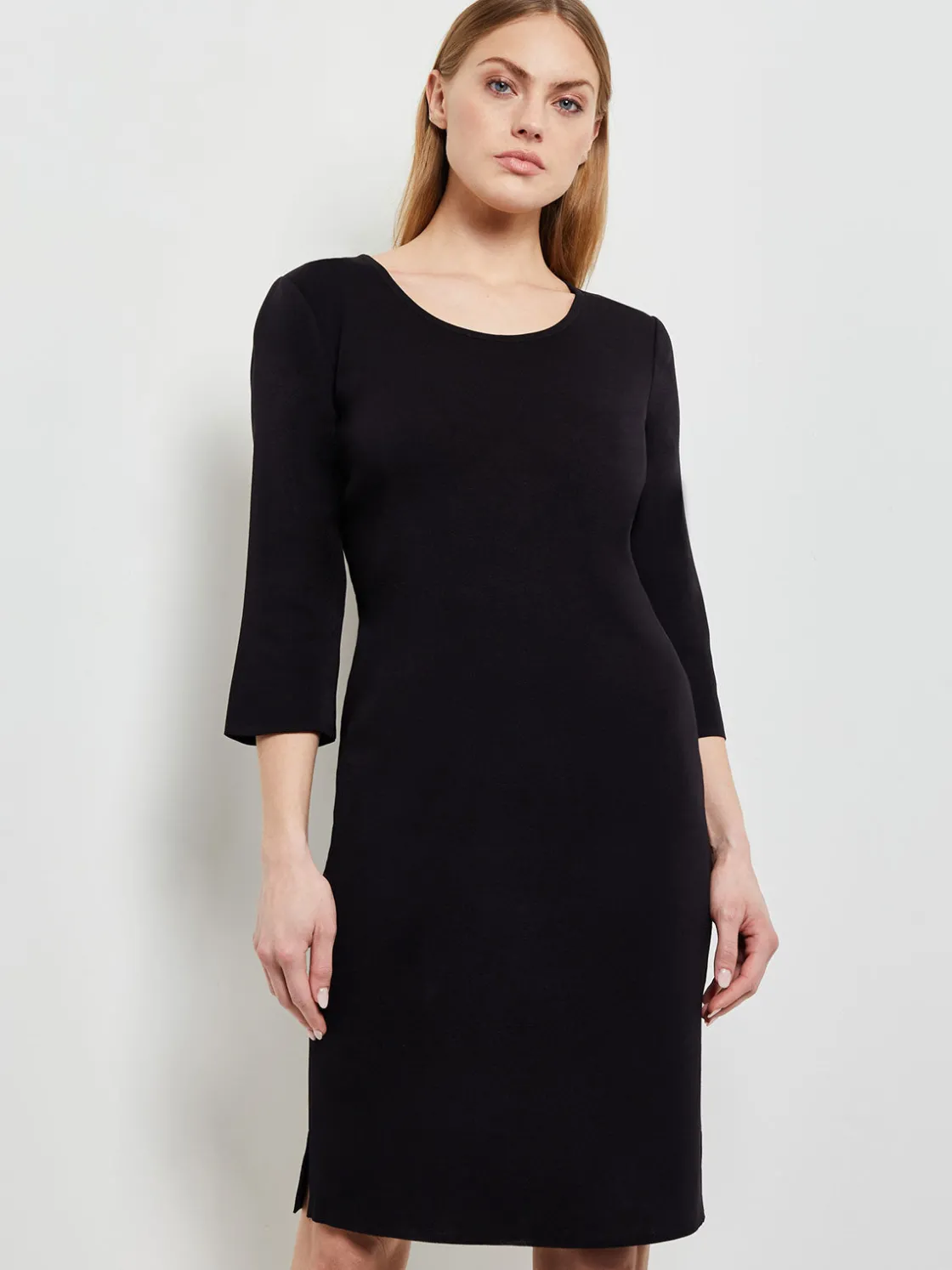 Misook 3/4 Sleeve Sheath Dress - Scoop Neck Dress | * Dresses