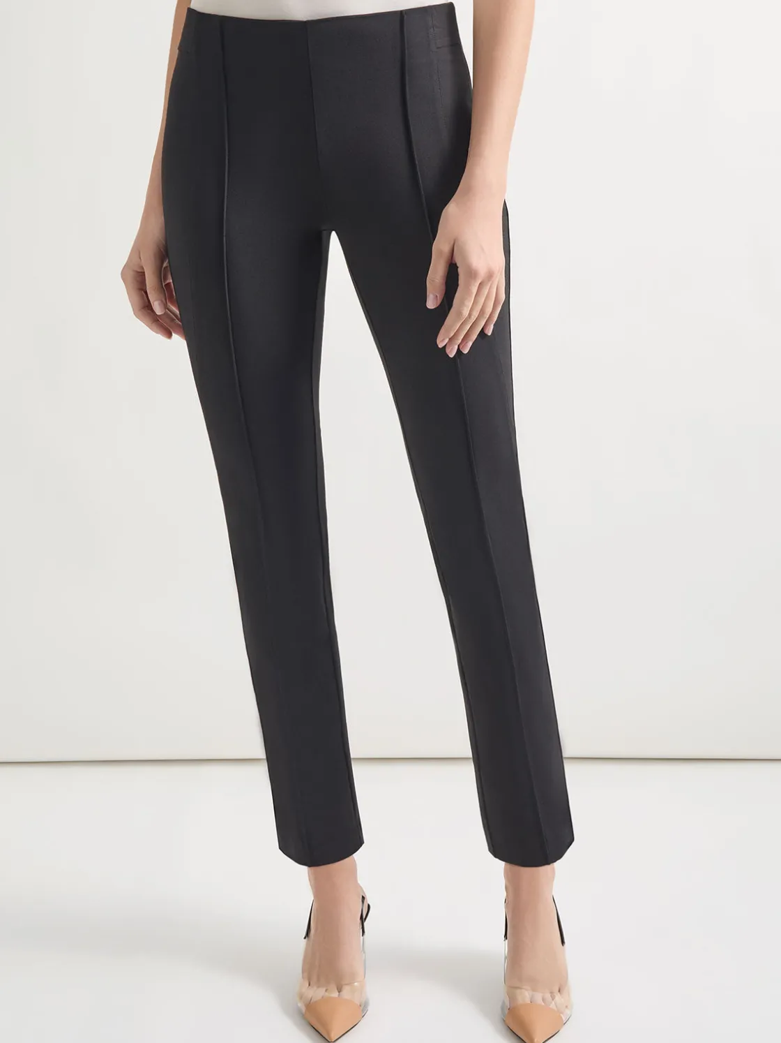 Misook Slim-Fit Ankle-length Ponte Pant* Pants & Shorts