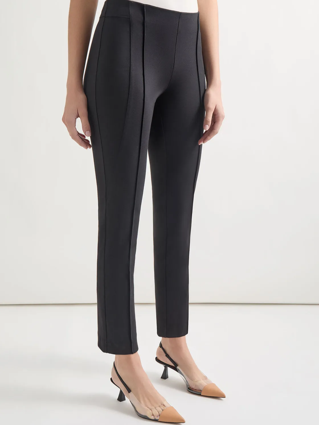 Misook Slim-Fit Ankle-length Ponte Pant* Pants & Shorts