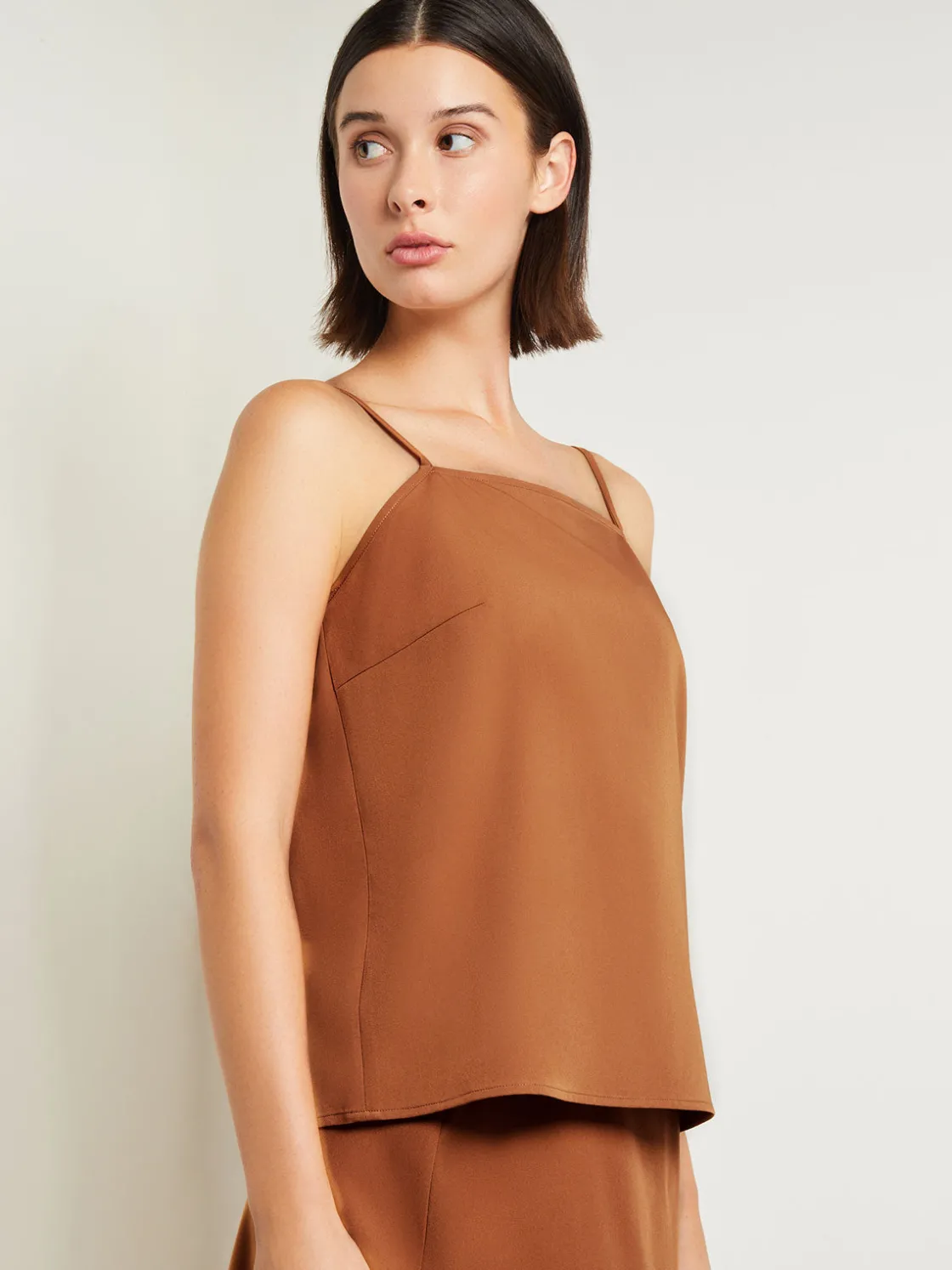 Misook Square Neck Cami - Woven Twill* Tops & Tees | Tanks