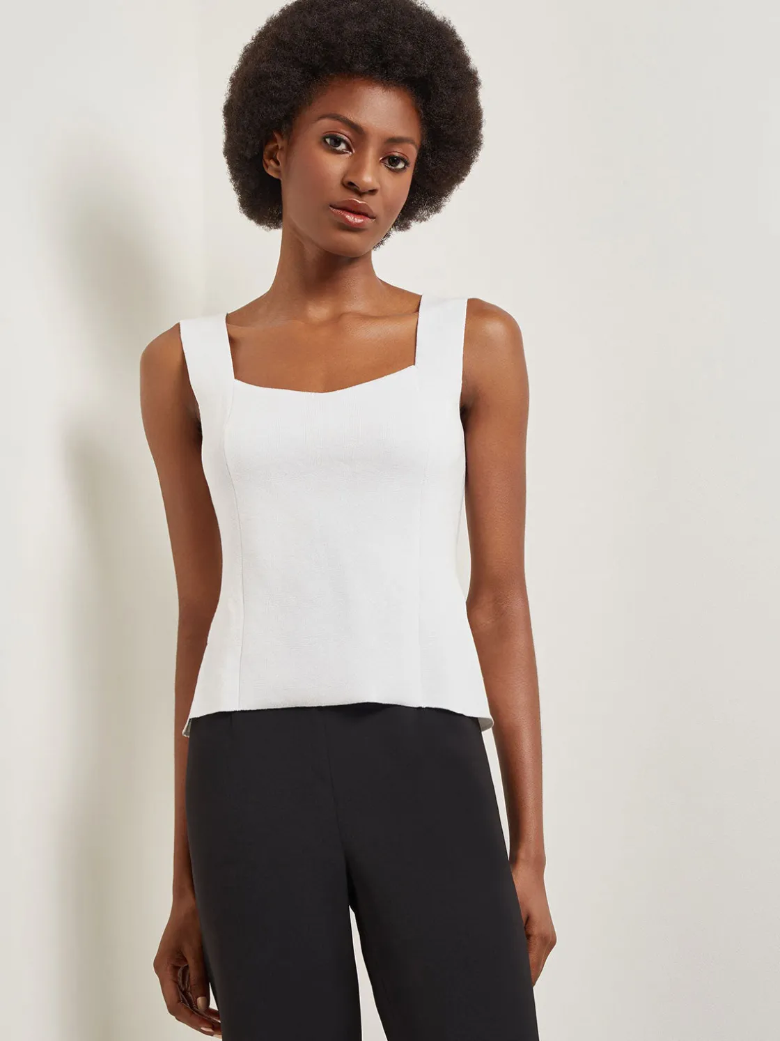 Misook Square Neck Knit Tank* Tops & Tees | Tanks