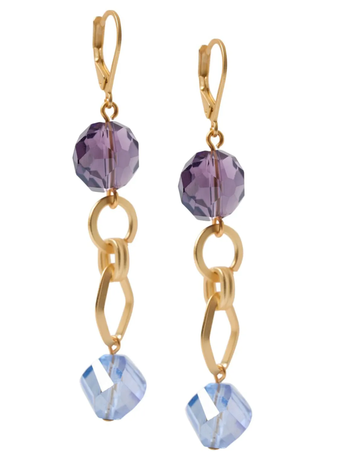 Misook Tanzanite and Light Blue Crystal Earrings* Accessories | Earrings