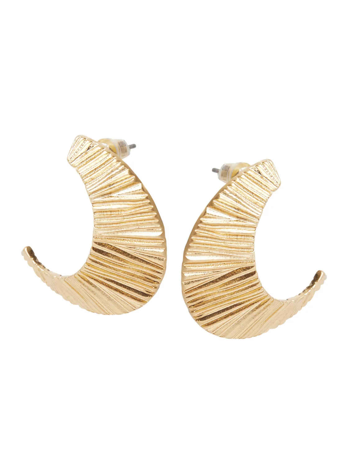 Misook Textured Warm Swoop Earrings* Accessories | Earrings