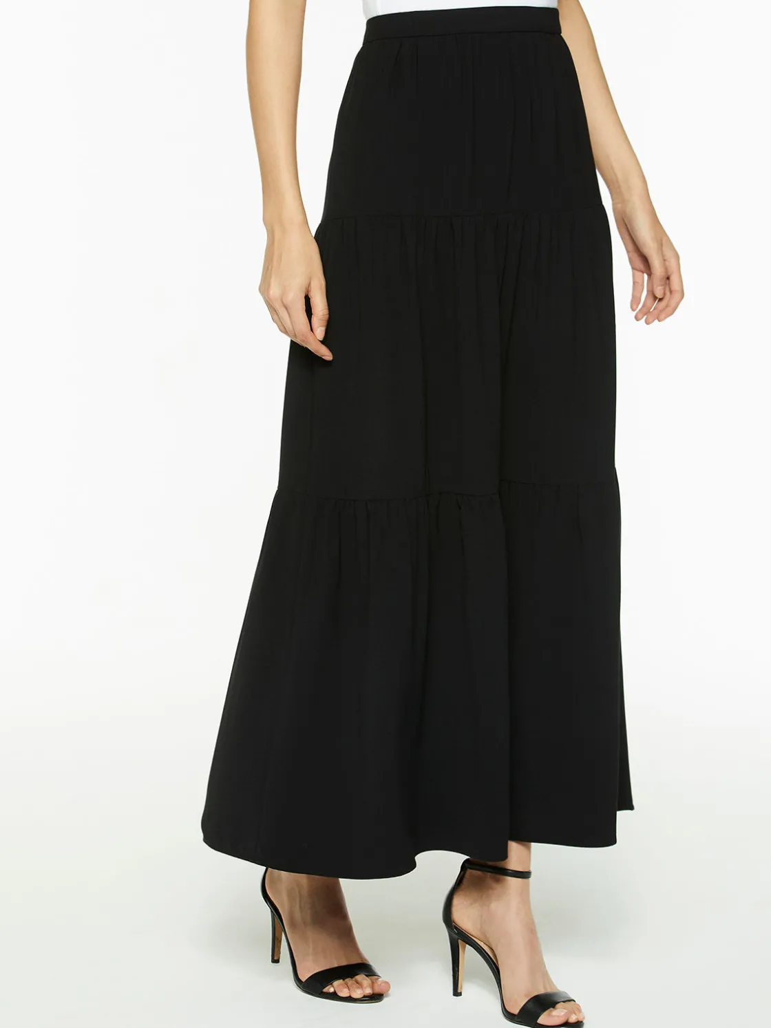 Misook Tiered Light Flounce Maxi Skirt* Skirts