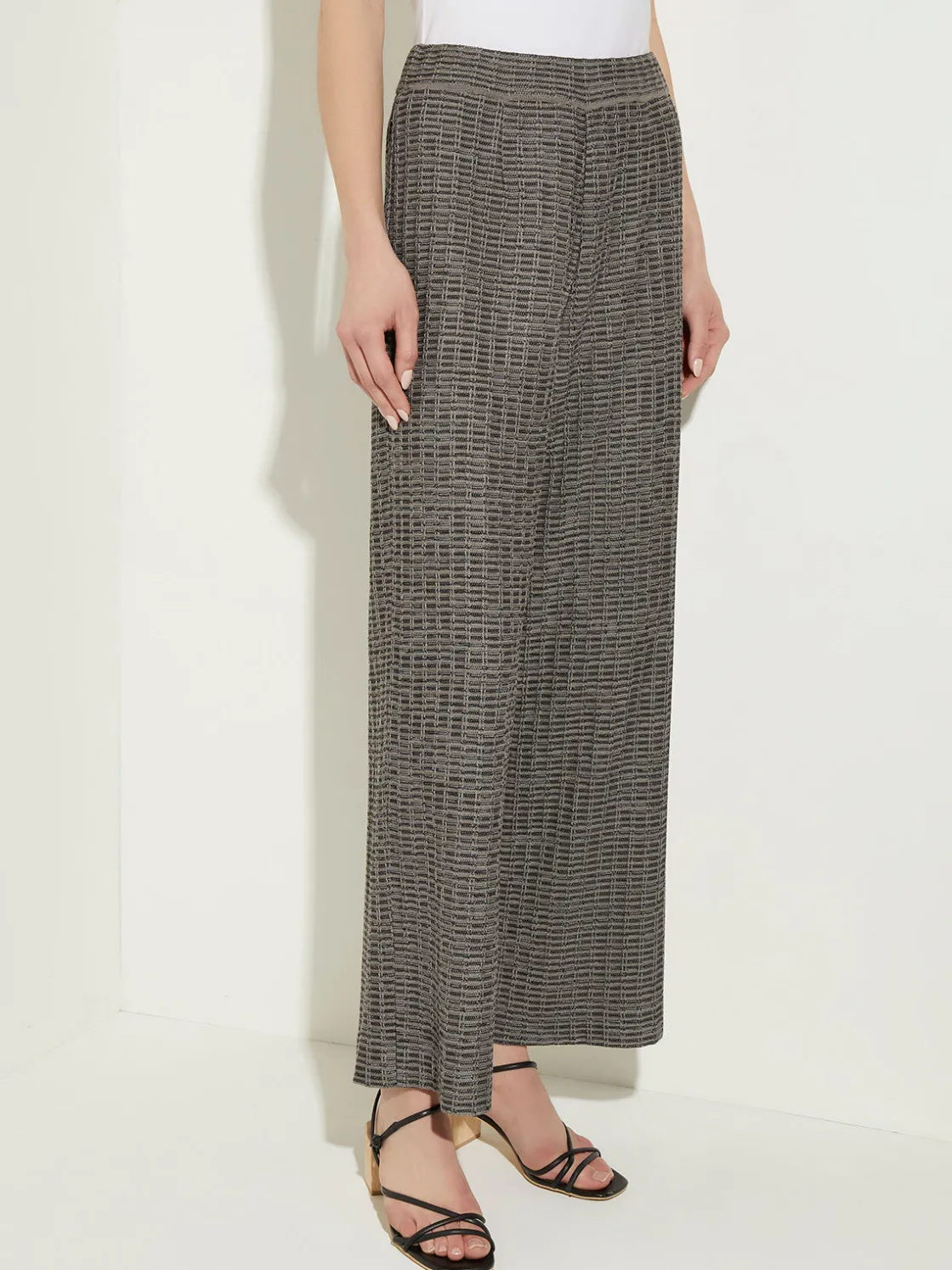 Misook Tweed Wide Leg Knit Pants* Pants & Shorts