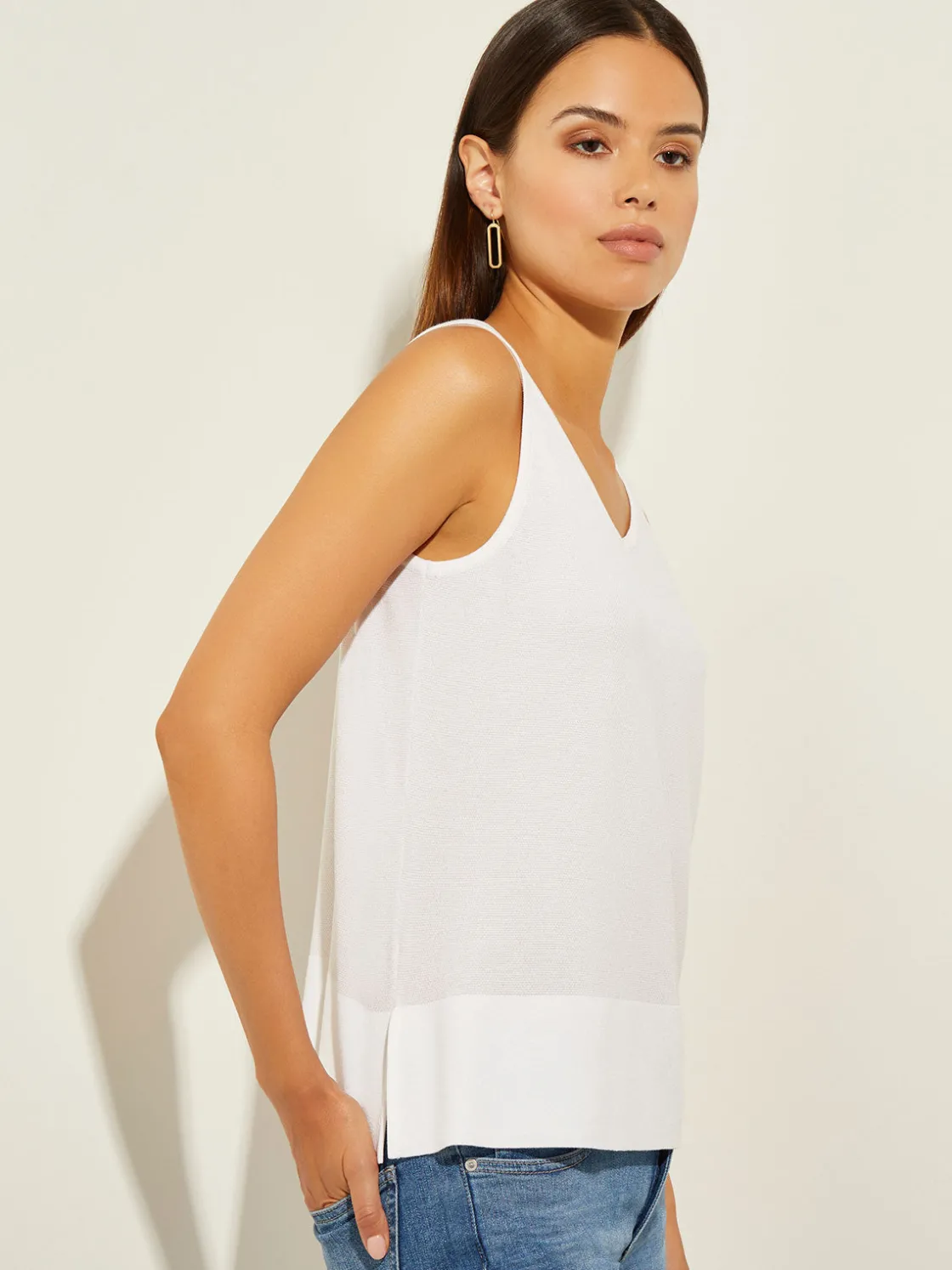 Misook V-Neck Soft Knit Tank Top* Tops & Tees | Tanks