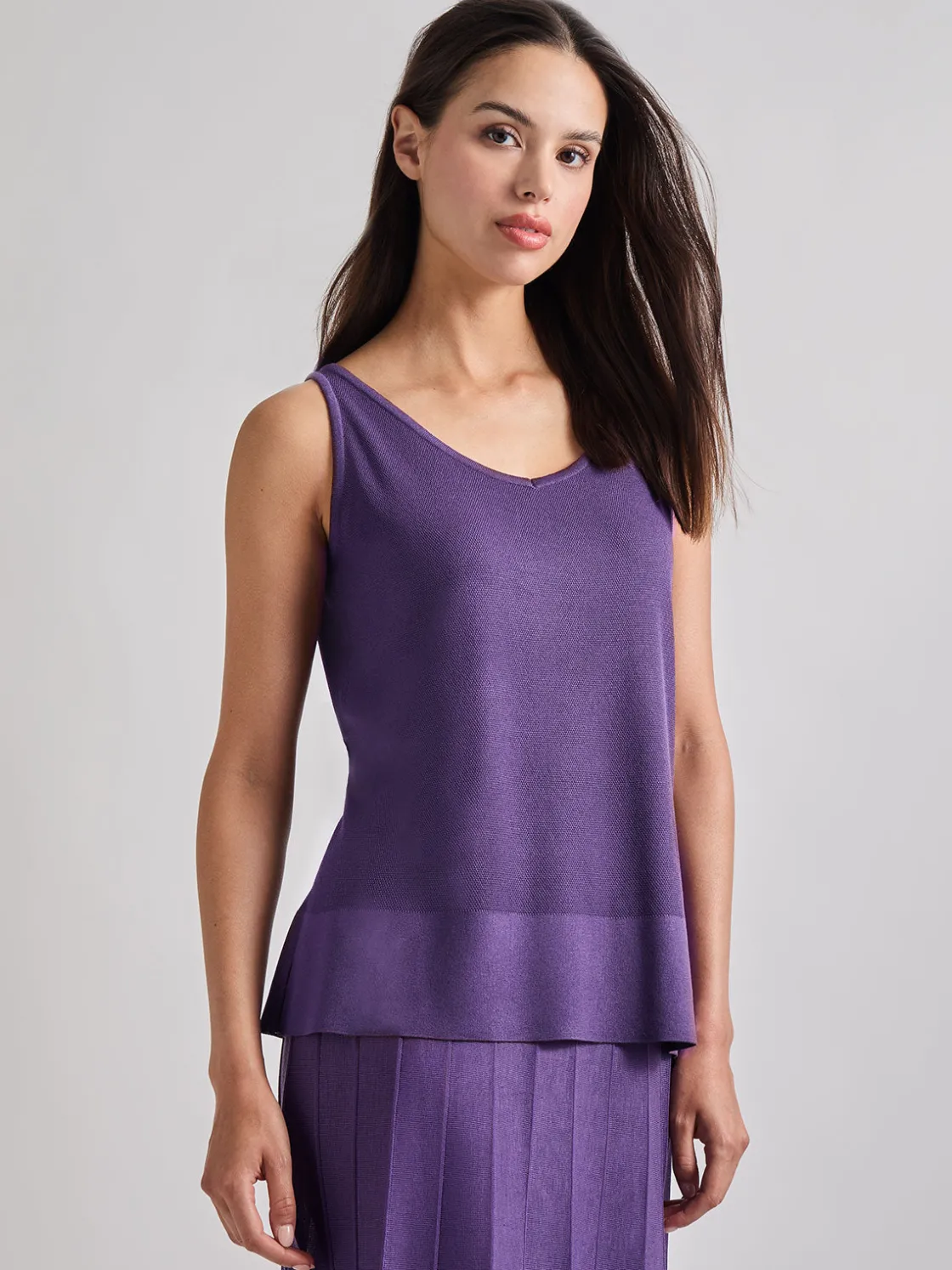 Misook V-Neck Soft Knit Tank Top* Tops & Tees | Tanks